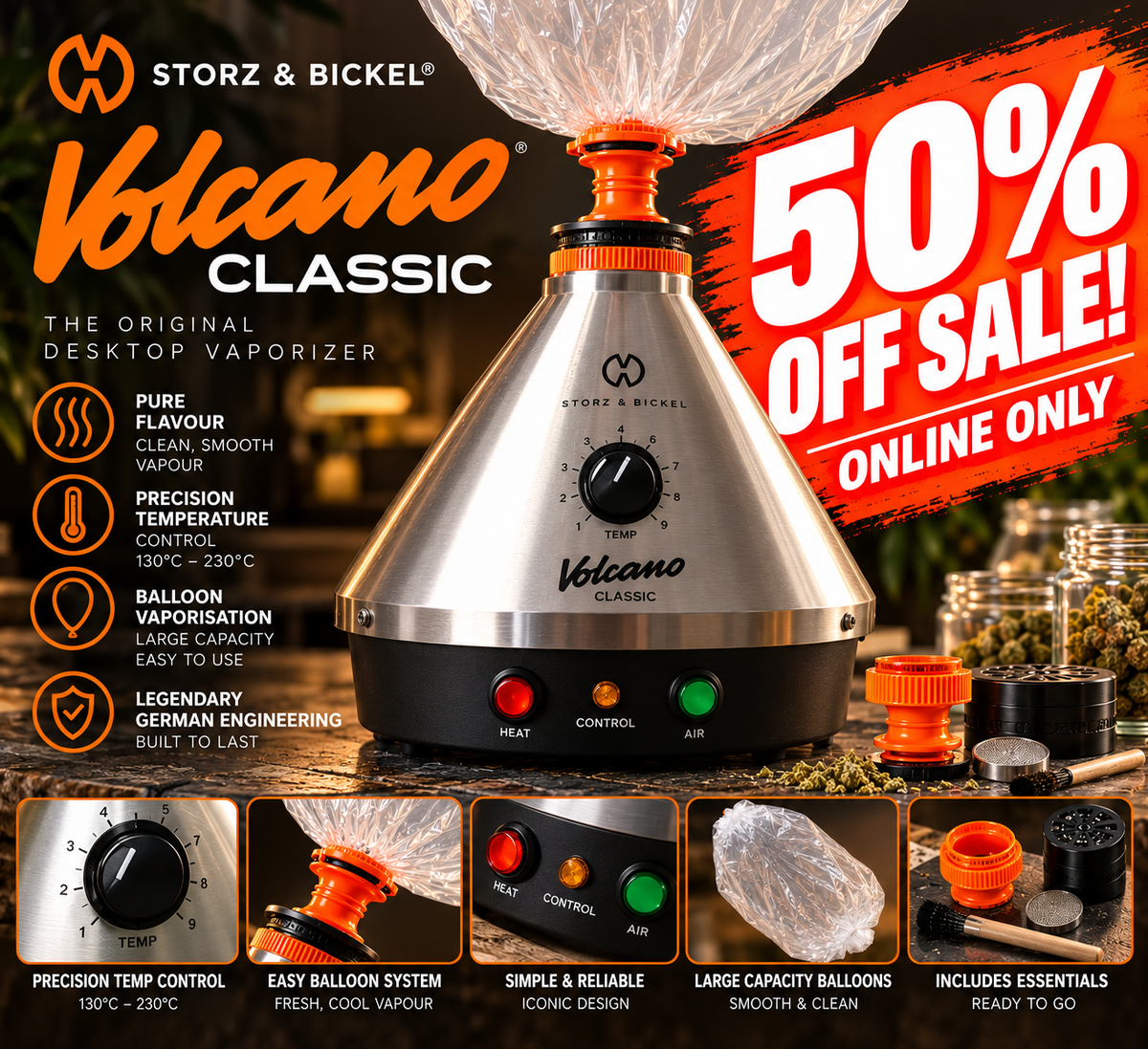 Storz & Bickel Classic Volcano - 50% OFF SALE!