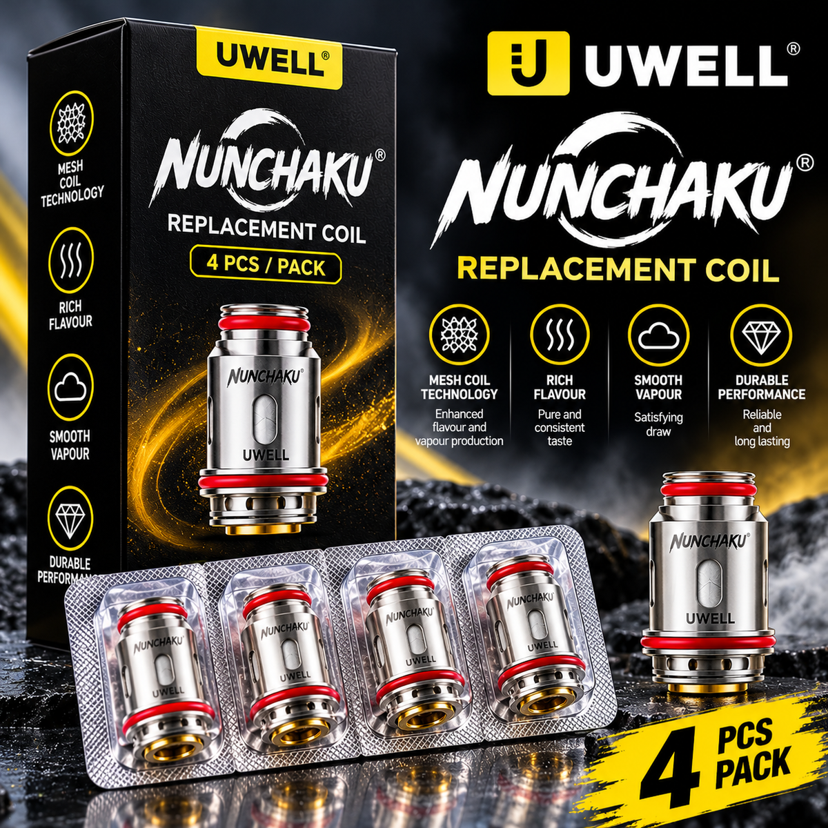 UWell Nunchaku Coils - 4 pack