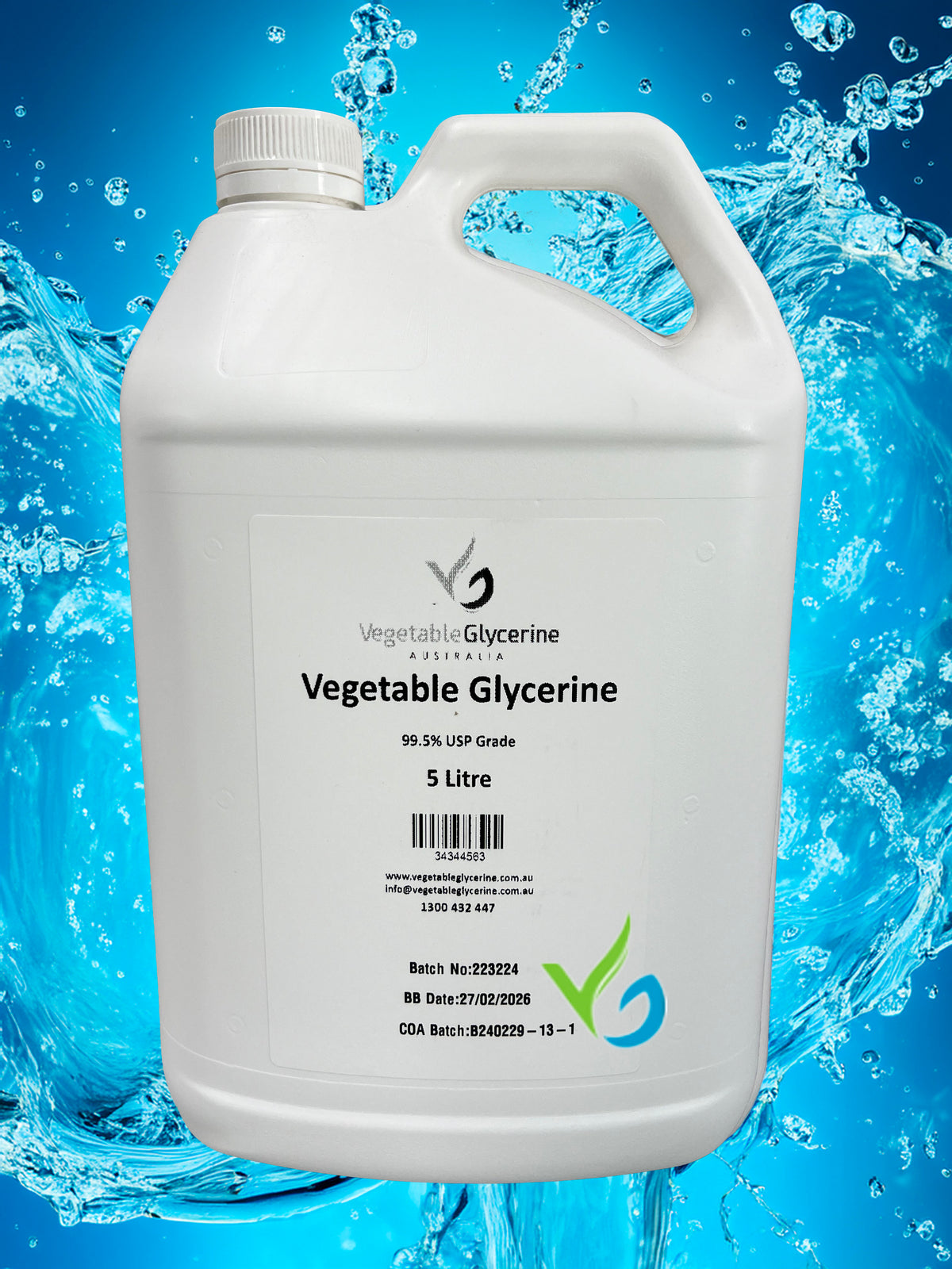Vegetable Glycerine 5l USP Grade From Vegetable Glycerine Australia