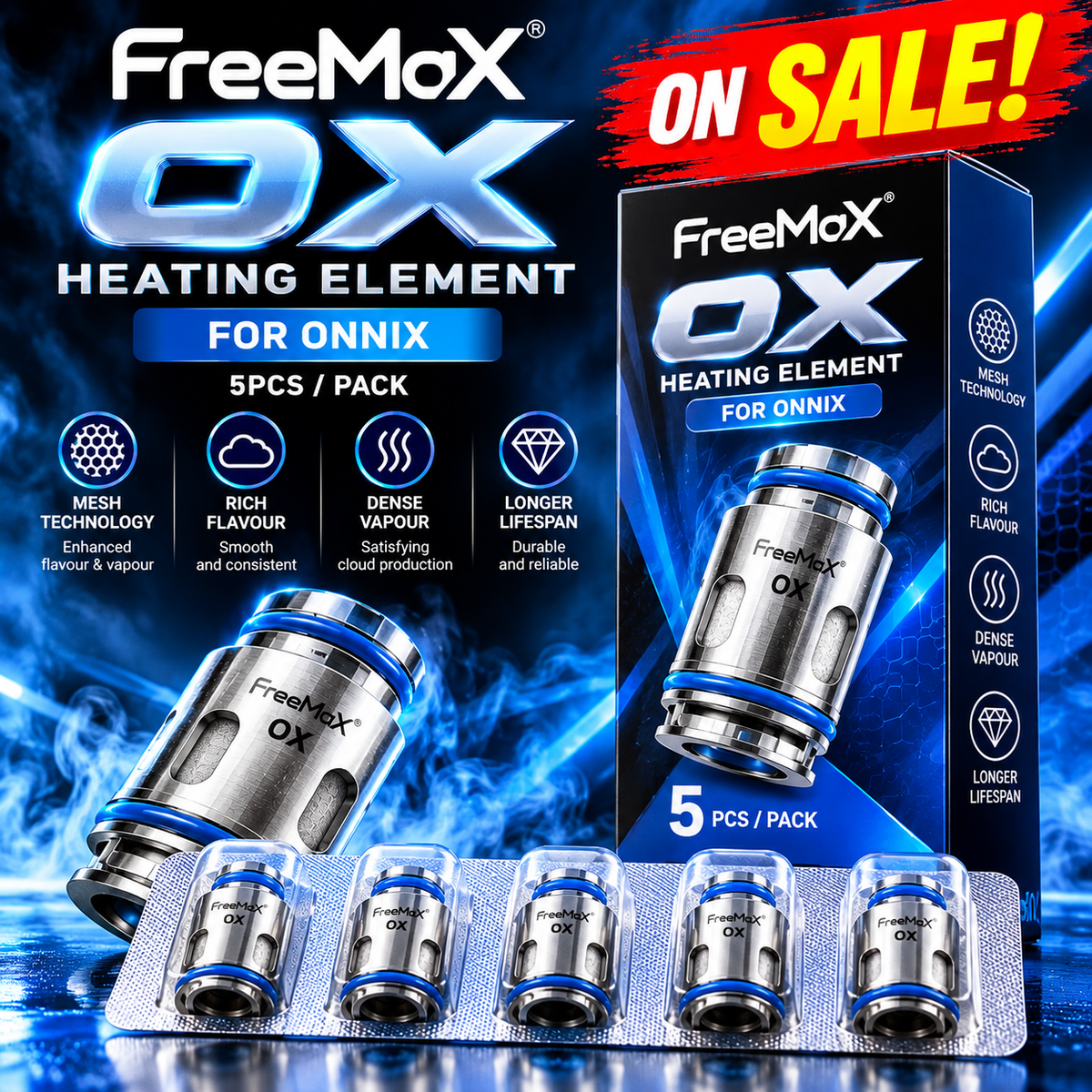 FreeMax - OX Heating Element for Onnix  - (5pcs/pack)