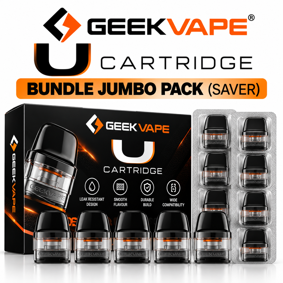 Geek U Catridge Bundle Jumbo Pack(Saver)
