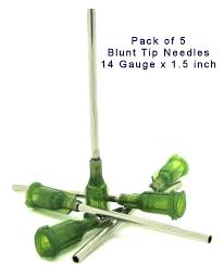 Vegetable Glycerine Australia -14G-Blunt-Needle-Tips-5Pack 