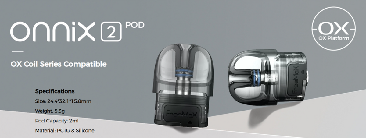 FreeMax Onnix 2 Pod Cartridge 2ml (2pcs/pack) - Super Vape Store